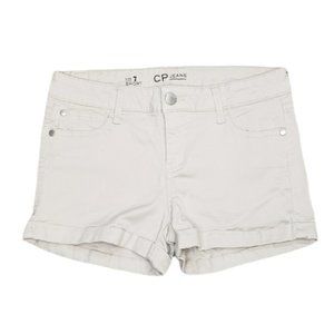 CP Jeans Khaki Beige Folded over Shorts Size 7